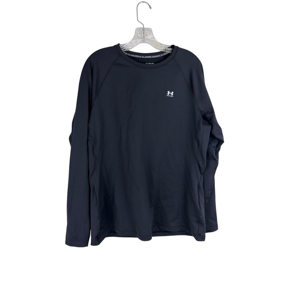 Under Armour Coldgear Womens Long Sleeve Shirt Size 2XL Black Base Layer